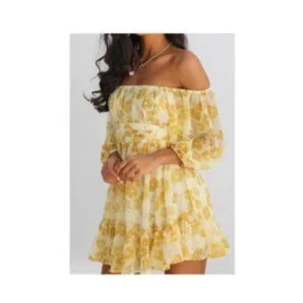 Yellow flowered Dress